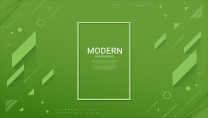 Wall Mural - abstract gradient geometric shape green lines background wallpaper
