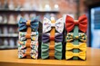 © studioworkstock - stack of boxed bow ties on a shelf with price tags