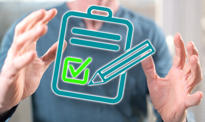 Wall Mural - Concept of document validation