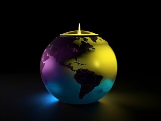 earth hour. energy saving. protecting the planet. turn off the light for one hour.