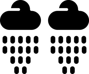 Sticker - Raindrop Vector Icon