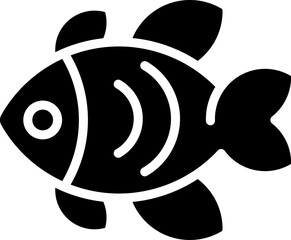 Canvas Print - Fish Vector Icon