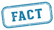 © BHM - fact stamp. fact rectangular stamp on white background