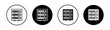 Server rack flat line icon set. Server rack Thin line illustration vector