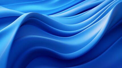 Wall Mural - Mesmerizing blue waves: abstract background with elegant wavy lines - captivating oceanic design for creative projects