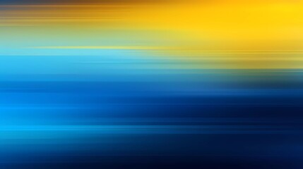 Poster - Blurred gradient of black, blue and yellow colors, with noise effect abstract background. generative ai