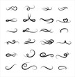 © Oktian - hand drawn wind doodle set, vector illustration.