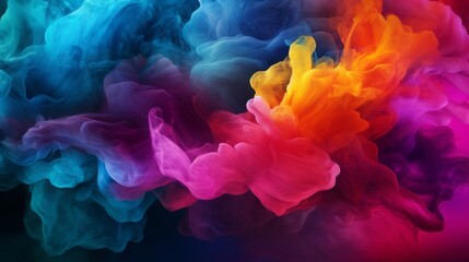 Wall Mural - Vibrant abstract desktop wallpaper in stunning colors