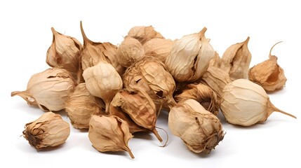 dried figs isolated on white