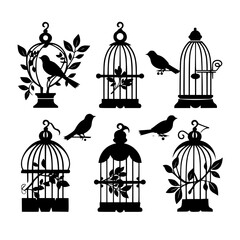 Bird Cage, cage svg, cage png, T shirt, clipart, png, svg, eps, jpg, vector, flower, floral, pattern, nature, illustration, leaf, vintage, art, plant, drawing, flowers, design, seamless, black, decora