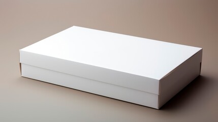 White box with neatly folded flaps for subscription ideas