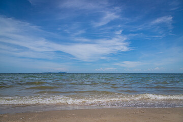 Wall Mural - Sand on the beach with sea