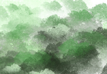 Wall Mural - background with rainforest green design illustration on transparent background clipart