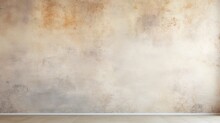 Seamless Faux Plaster, Sponge Painting Fresco, Limewash, Concrete Or Cement Inspired Rustic Accent Wall Background Texture. Stucco Wallpaper Pattern, Neutral Earthy Warm