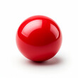 © Piotr - red glass sphere on white background, red sphere isolated on white