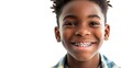 © mariiaplo - Cheerful African American boy showing off dental braces with a big smile.