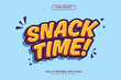 © Bushmandesign - 3d snack logo style editable vector text effect