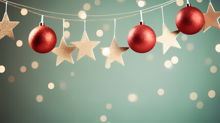 Festive decoration background, template for holidays and celebrations