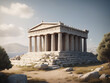 Greek temple on a hill