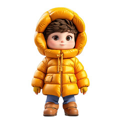 Sticker - Winter Child Illustration