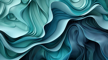 Abstract 3D Neural Pattern. Fractal Geometry, Quantum Realm, Fluid Motion, Wave Maze, Liquid Curve. Subconscious Mind, Vision, Fabric of the Universe. Future Fashion, Progressive Music, New Technology