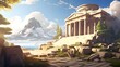 Fantasy ancient greek temple
