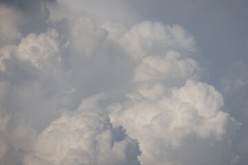 Wall Mural - white cloud background and texture. grey sky background.