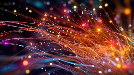 Close-up photo of Data cable transfers background information