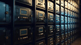 Fototapeta  - Filing cabinet for storing document archives