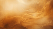 Abstract Background With Yellow And Orange Smoke In It, Close Up