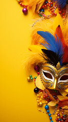 Wall Mural - mardi gras mask