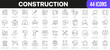 © stas111 - Construction line icons collection. UI icon set in a flat design. Excellent signed icon collection. Thin outline icons pack. Vector illustration EPS10