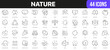 © stas111 - Nature line icons collection. UI icon set in a flat design. Excellent signed icon collection. Thin outline icons pack. Vector illustration EPS10