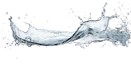 Wall Mural - water splash isolated on transparent and white background.PNG image