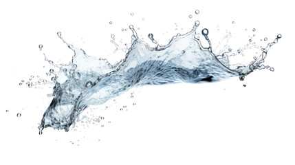 Wall Mural - water splash isolated on transparent and white background.PNG image