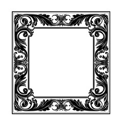 Wall Mural - Black and white ornament