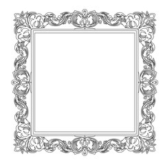 Wall Mural - line art frame