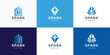 © ulhaq_std - spark logo with finance capital design concept.