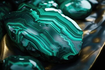 Canvas Print - A close-up view of some stunning green rocks. Perfect for adding a touch of natural beauty to any project or design