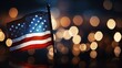 Us Flag Happy martin luther king day art bokeh Generative AI