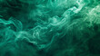 An abstract emerald green smoke background