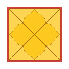 vedic astrology birth chart template in northern indian diamond style. jyotish calculator form. indi