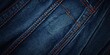 A detailed close-up view of a pair of blue jeans. Versatile image suitable for fashion, casual wear, or denim-related themes