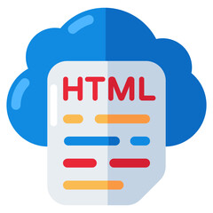 Unique design icon of web coding