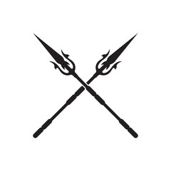 Poster - Spear logo icon,design vector illustration template