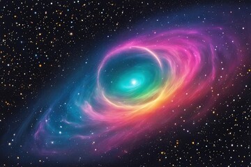 Wall Mural - Fantastic and lively cosmic scene