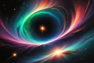 Wall Mural - Vivid and mesmerizing cosmic design