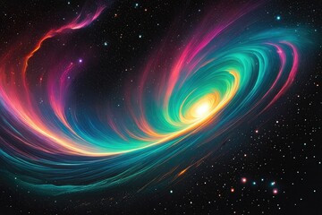 Wall Mural - Dazzling and enchanting universe illustration