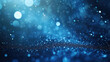 © ASA Creative - blue luxury glitter and bokeh particles, blue bokeh background, holiday festival background