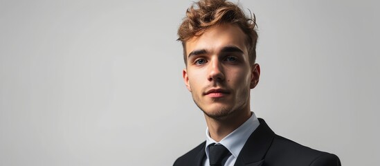 Poster - Studio portrait of a handsome young businessman on a white background.